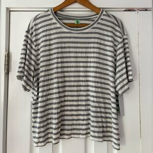 Honeydew Gray Striped Pajama Size XL Shirt NWT